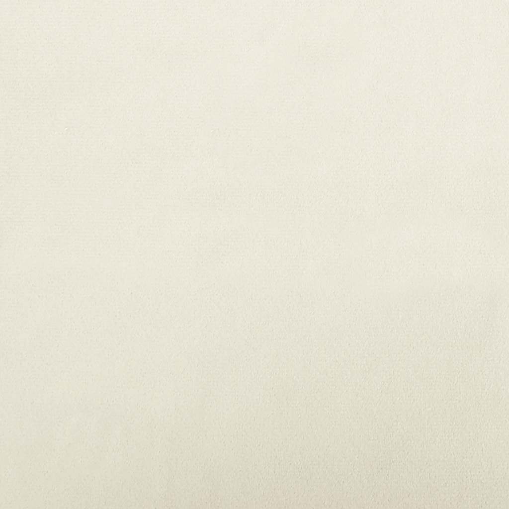 hundeseng 60x40x30 cm velour cremefarvet