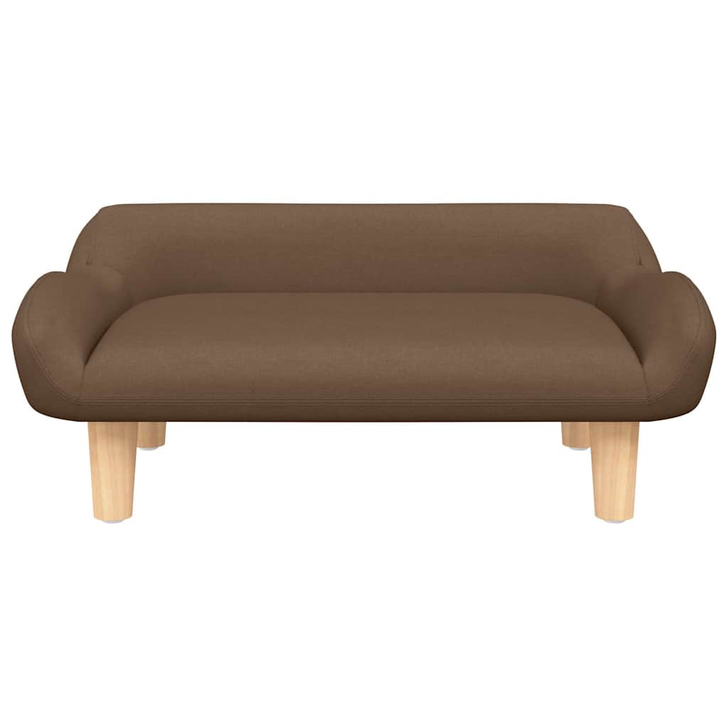 hundeseng 70x40x24 cm stof brun