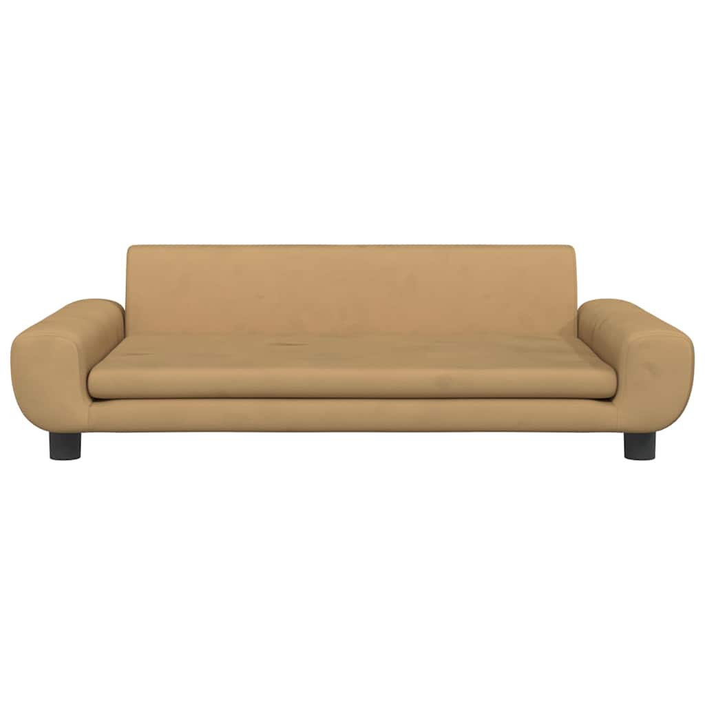 hundeseng 100x54x33 cm velour brun