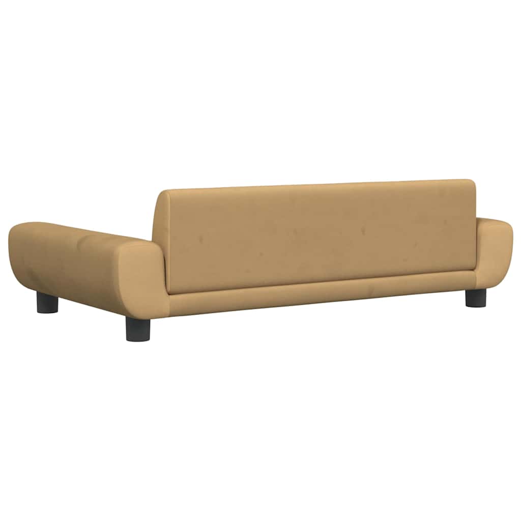 hundeseng 100x54x33 cm velour brun