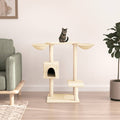 kradsetræ med sisalstolper 82 cm cremefarvet
