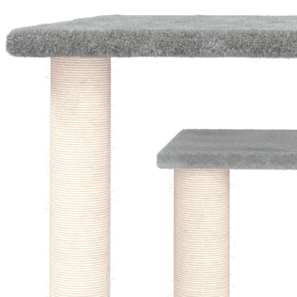 kradsetræ med platforme 50 cm lysegrå