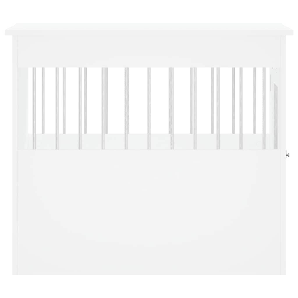 hundebur 55x80x68 cm konstrueret træ hvid