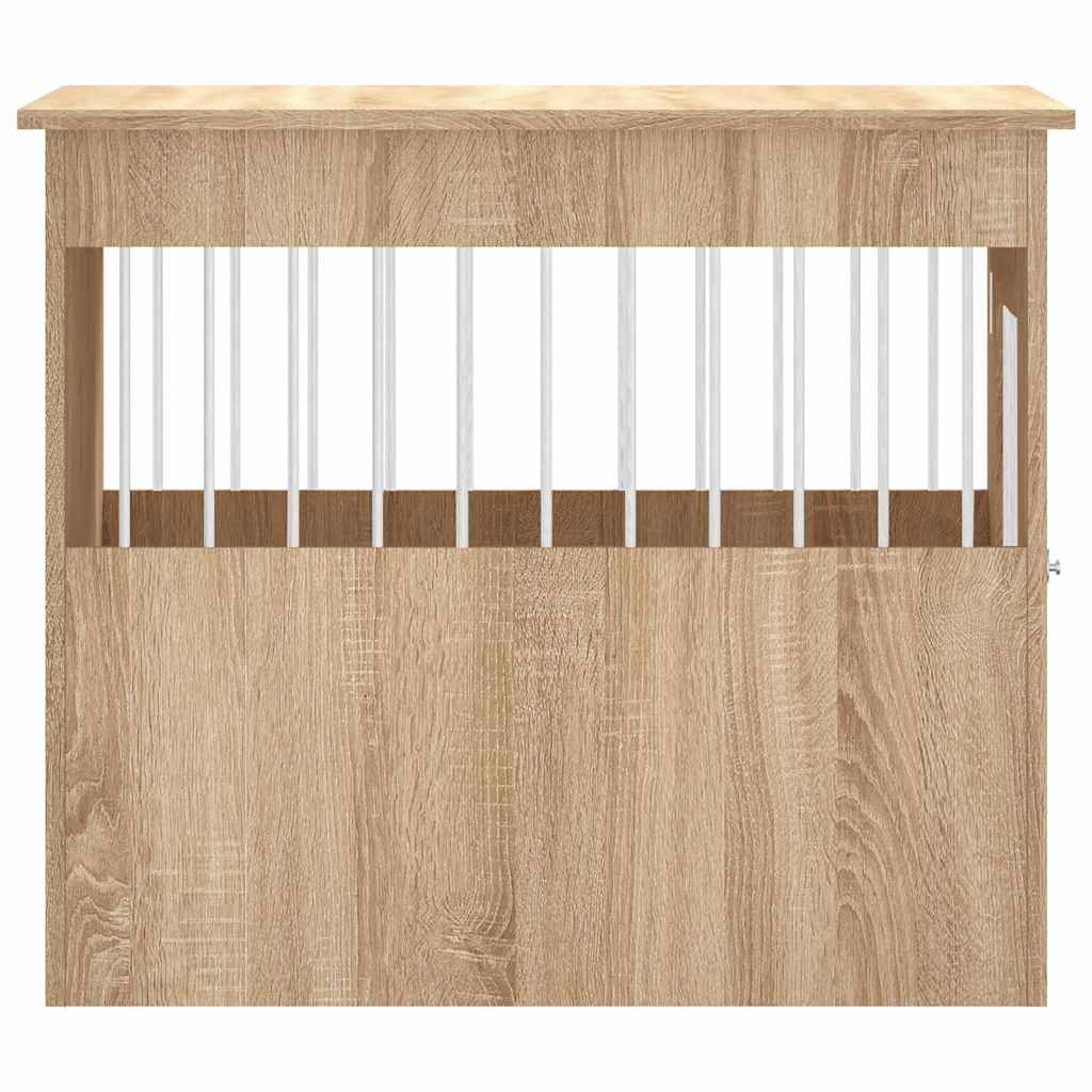 hundebur 55x80x68 cm konstrueret træ sonoma-eg