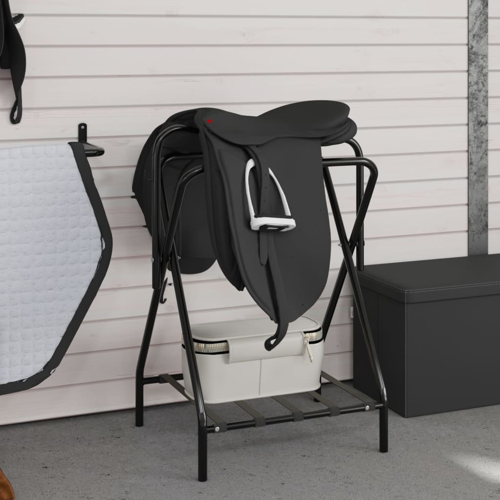 sadelholder foldbar jern sort