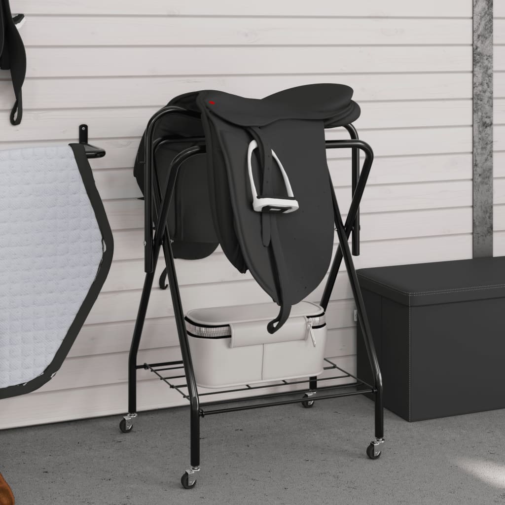 sadelholder foldbar jern sort