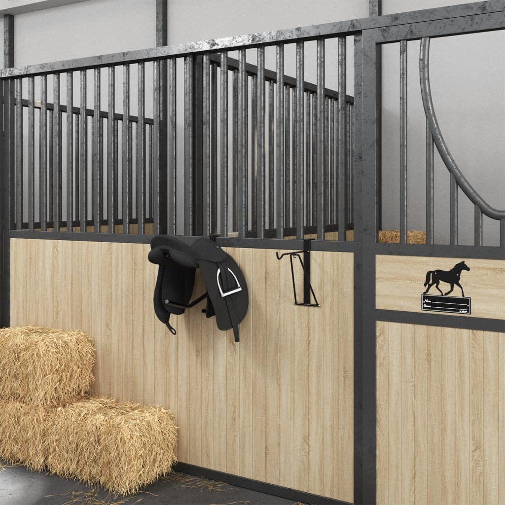 foldbart sadelstativ transportabelt stål sort