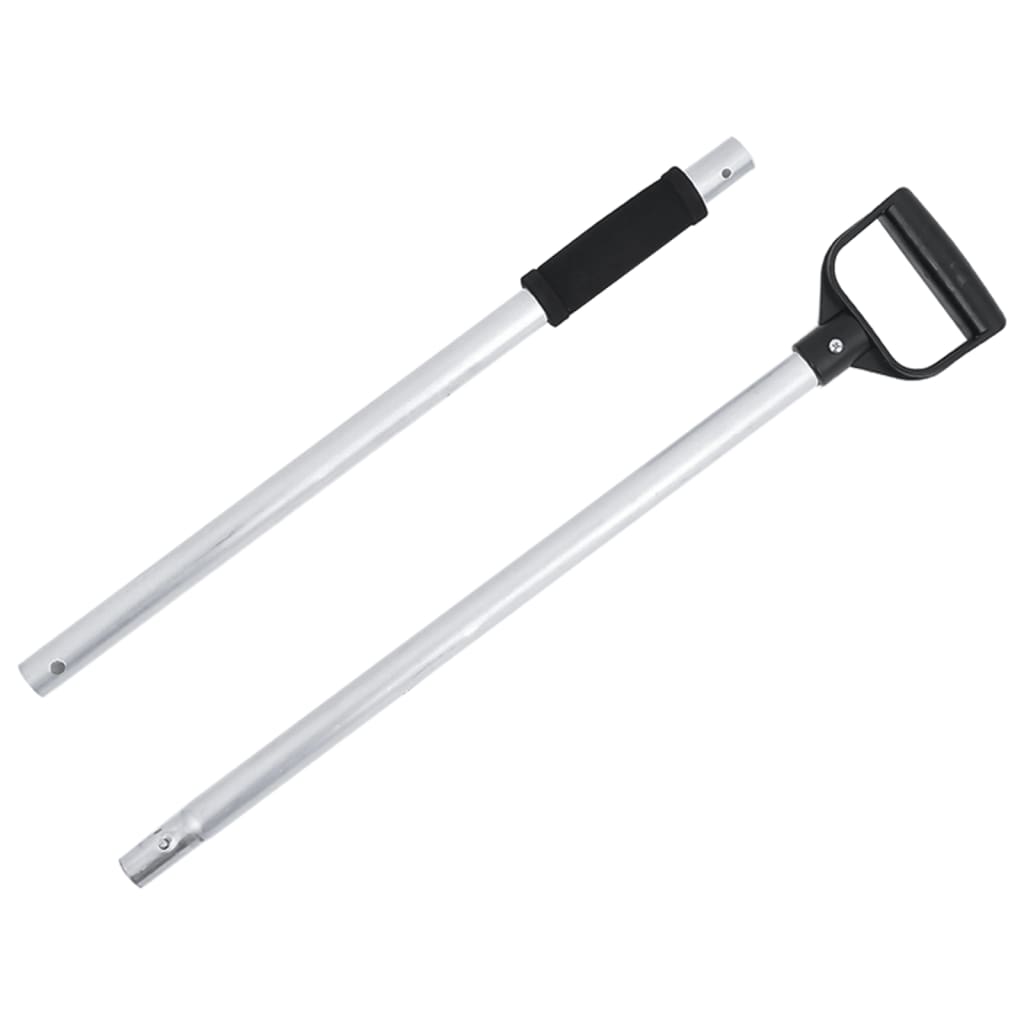 teleskopstang til fork Ø11x114 cm stål sølvfarvet
