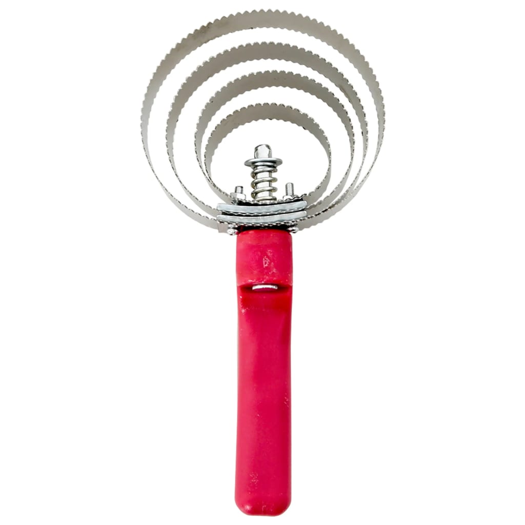 strigle med 4 vendbare ringe rustfrit stål