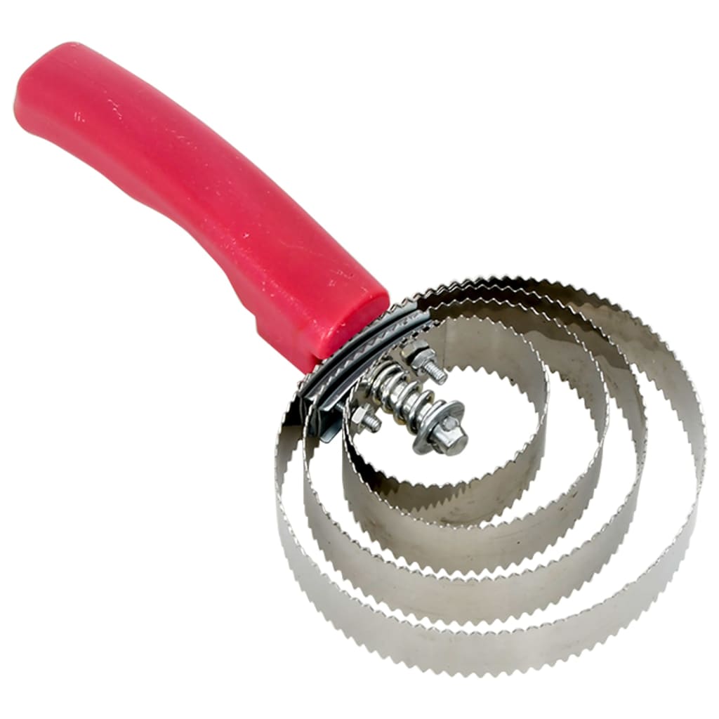 strigle med 4 vendbare ringe rustfrit stål