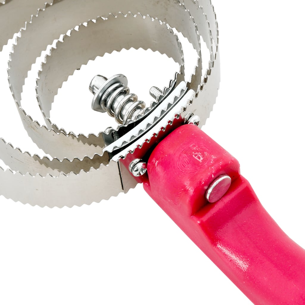 strigle med 4 vendbare ringe rustfrit stål