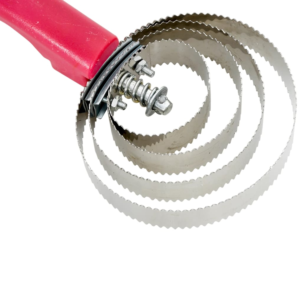 strigle med 4 vendbare ringe rustfrit stål