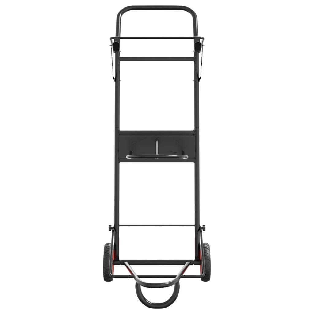 sadelvogn foldbar stål sort
