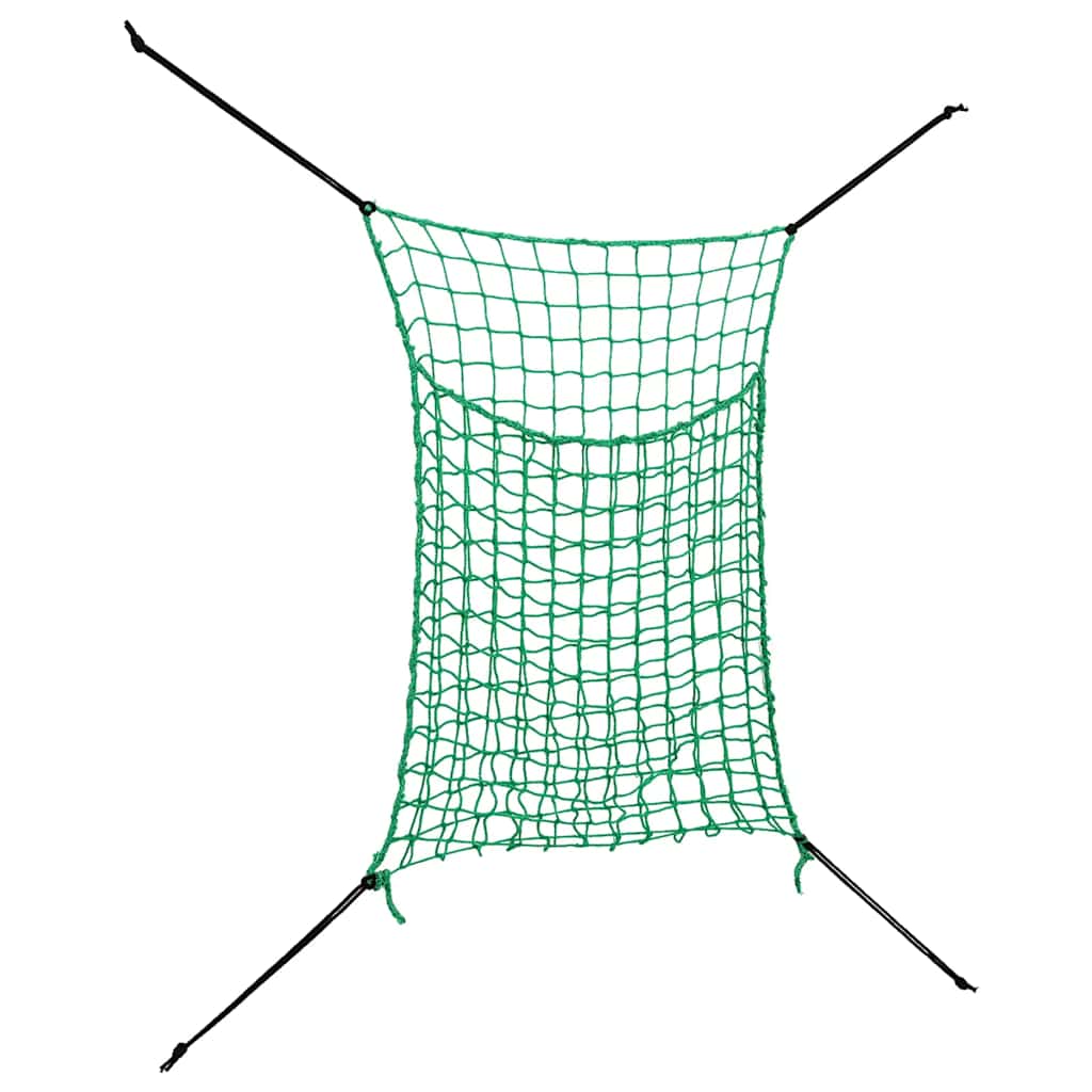hønet 2 stk. 90x60 cm PP rektangulær grøn