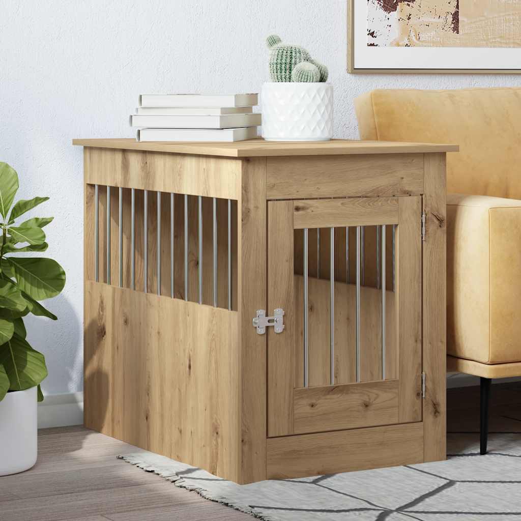 hundebur 55x80x68 cm konstrueret træ kunsteg