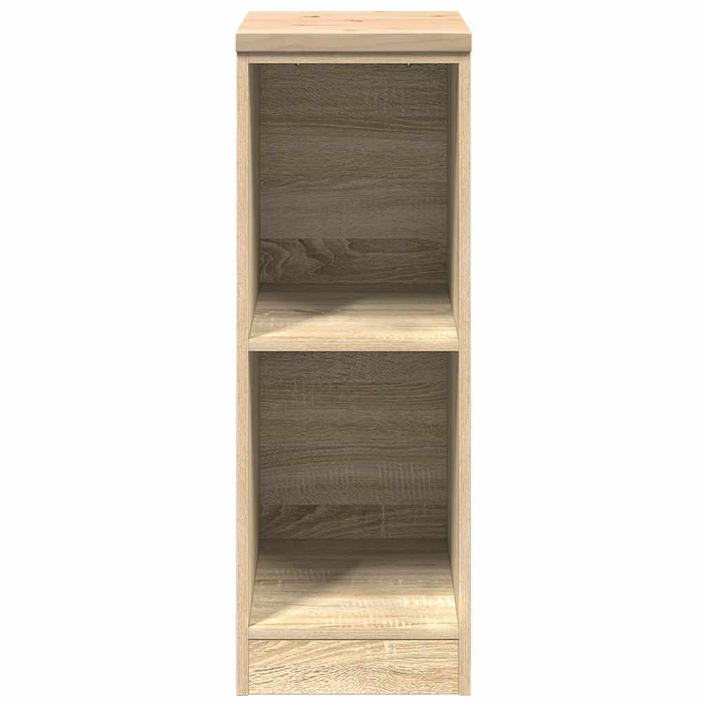 Garageopbevaringsskab Sonoma eg 30x51x85cm Massivt træ Fyrretræ