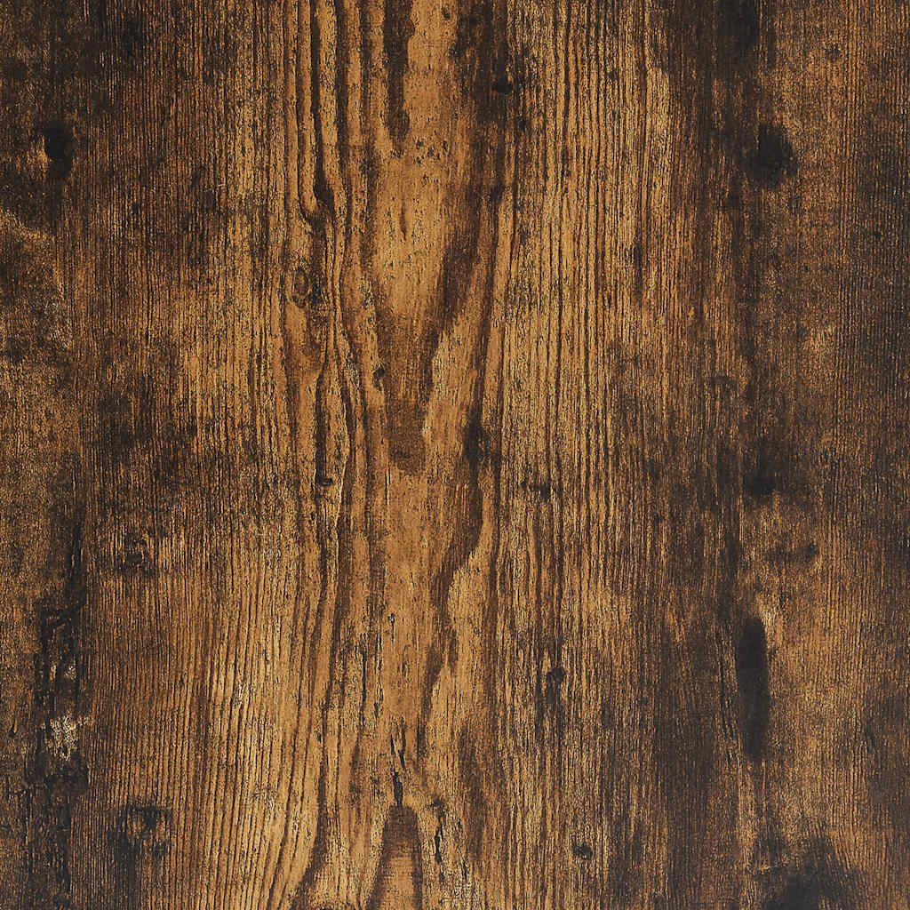Garageopbevaringsskab røget eg 40x51x85 cm massivt træ fyrretræ