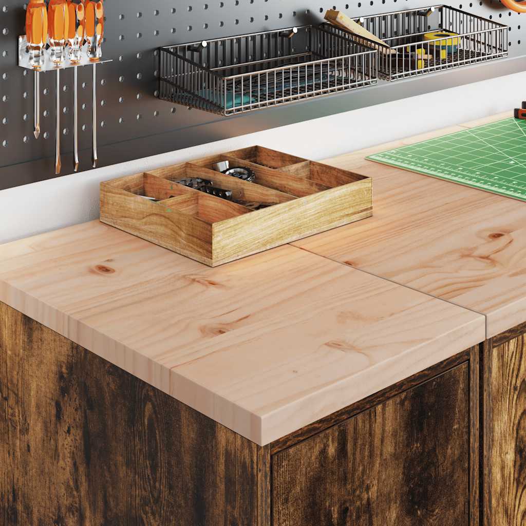 Garageopbevaringsskab røget eg 30x51x85 cm massivt træ fyrretræ