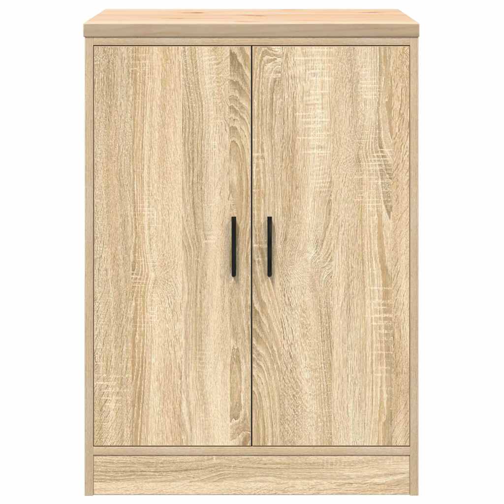 Garageopbevaringsskab Sonoma eg 60x51x85cm Massivt træ Fyrretræ