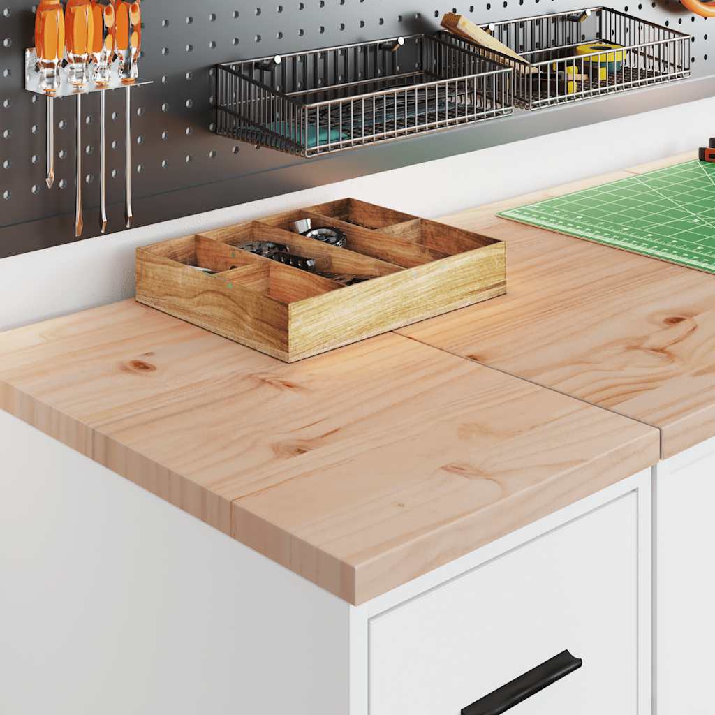 Garageopbevaringsskab Hvid 30x51x85 cm Massivt træ Fyrretræ