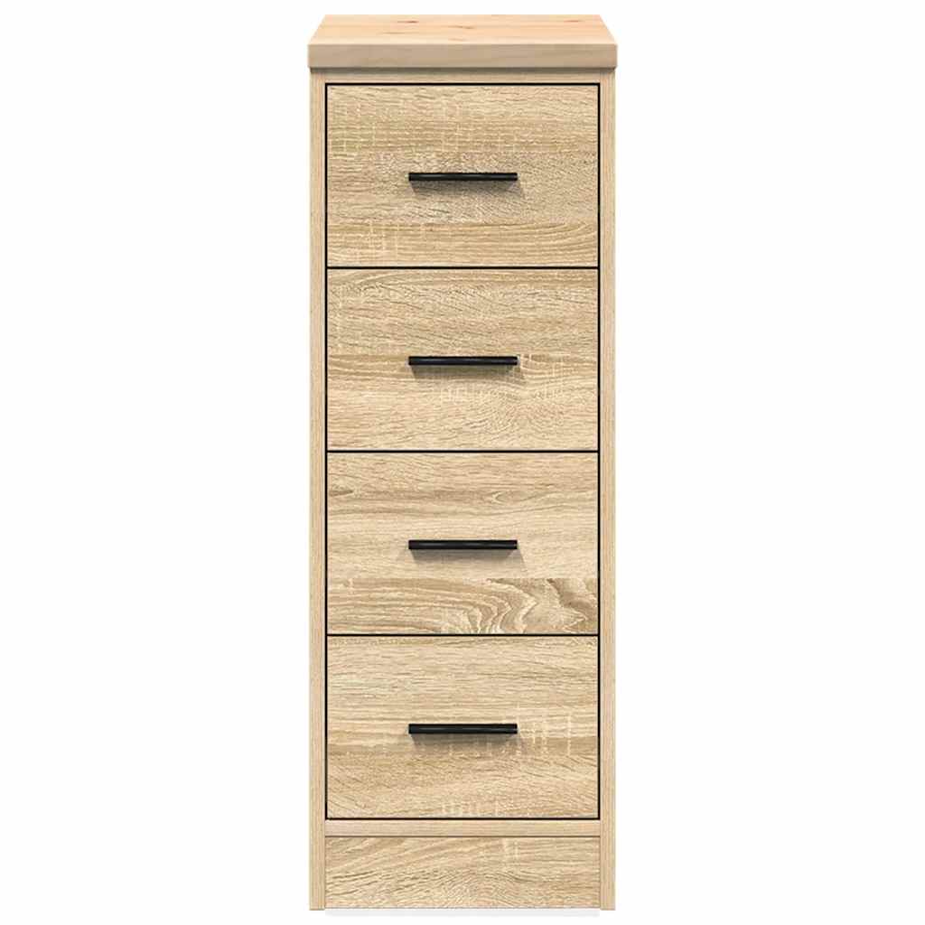 Garageopbevaringsskab Sonoma eg 30x51x85cm Massivt træ Fyrretræ