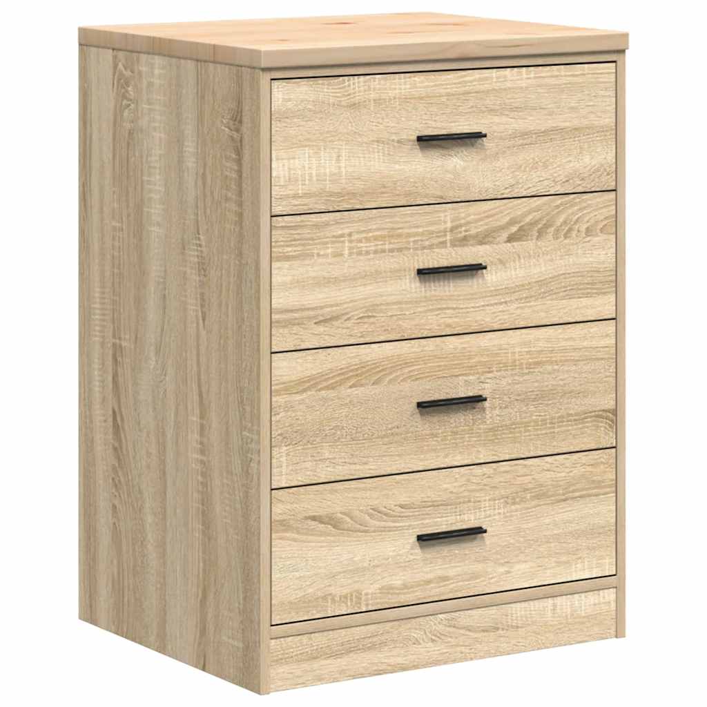 Garageopbevaringsskab Sonoma eg 60x51x85cm Massivt træ Fyrretræ