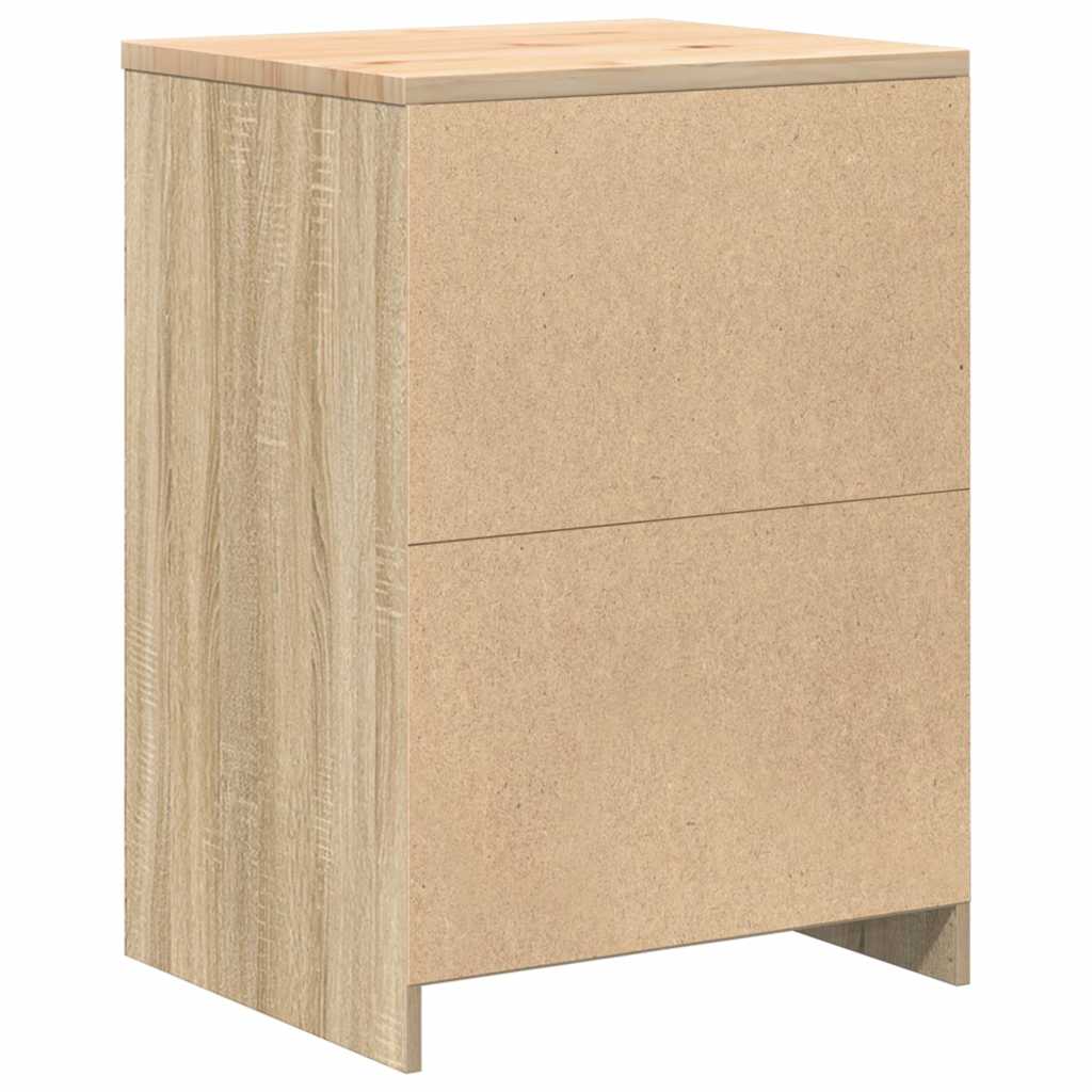 Garageopbevaringsskab Sonoma eg 60x51x85cm Massivt træ Fyrretræ