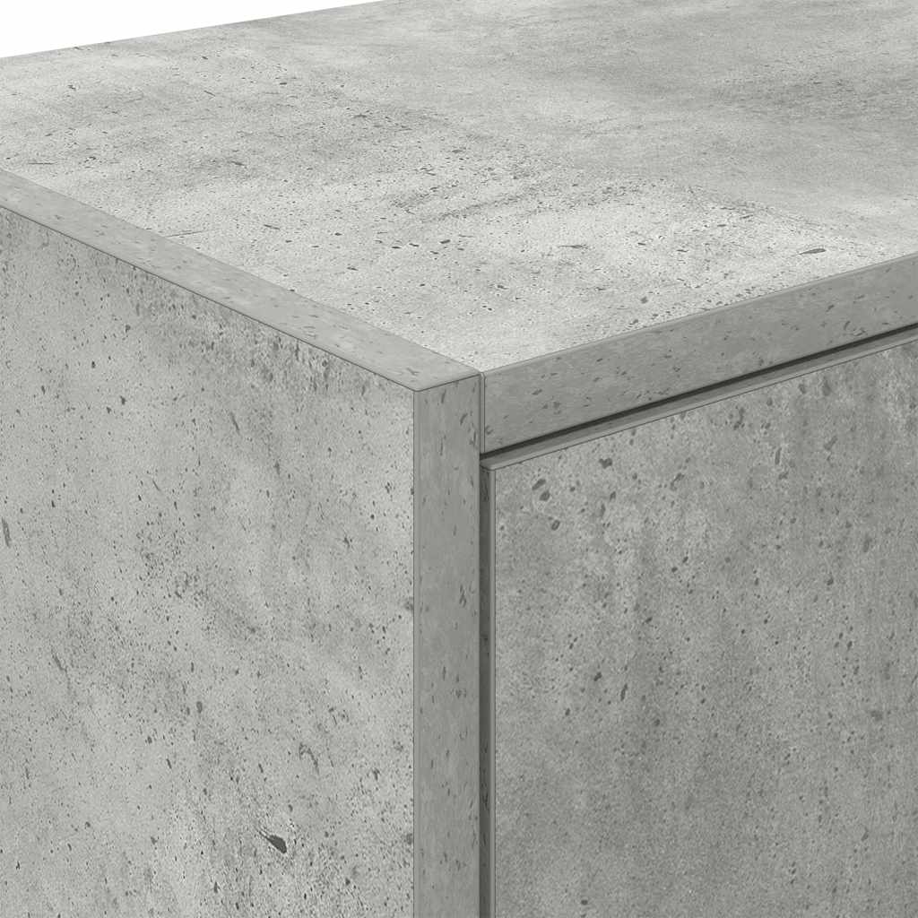 vægskab til garagen konstrueret træ betongrå