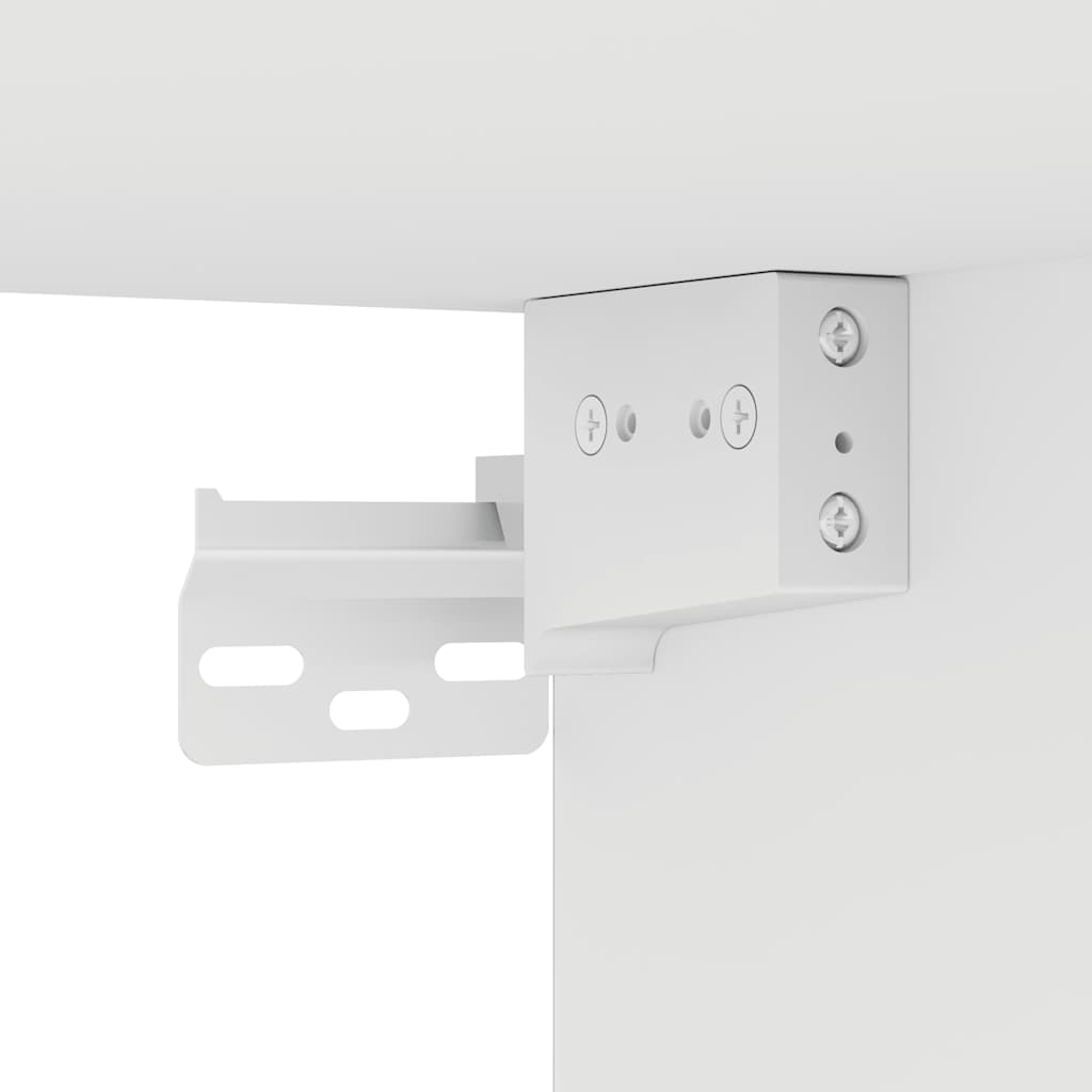 vægskab til garagen konstrueret træ hvid