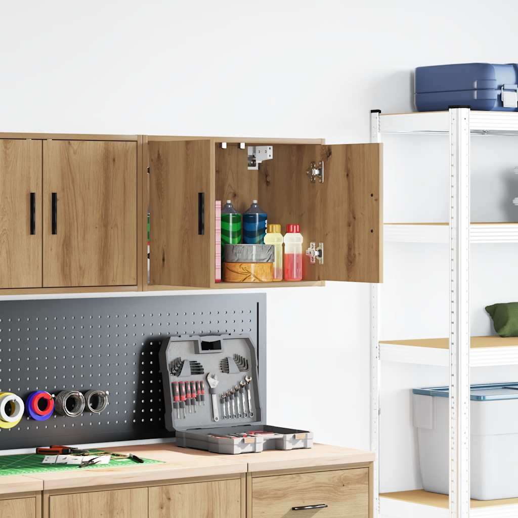 vægskab til garagen konstrueret træ kunsteg