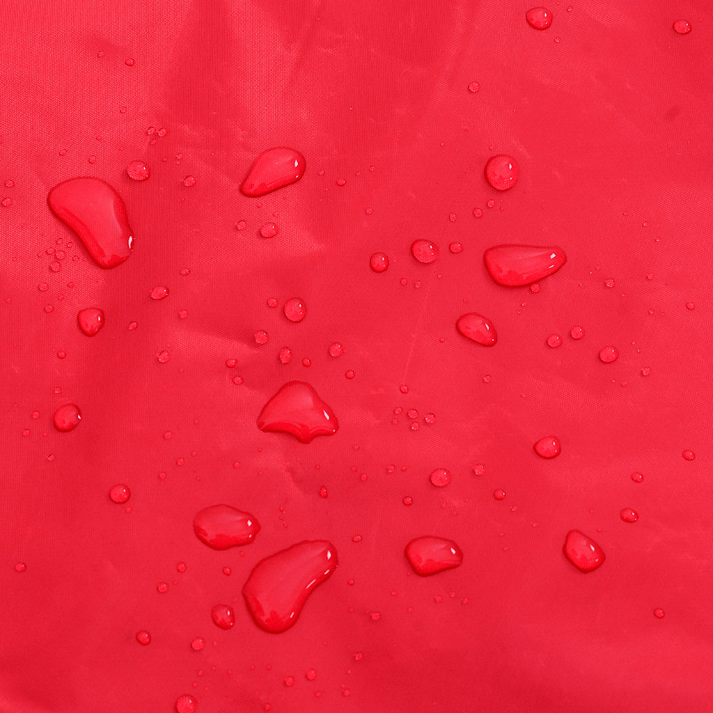 Hunderegnfrakke med refleksstriber polyester L rød