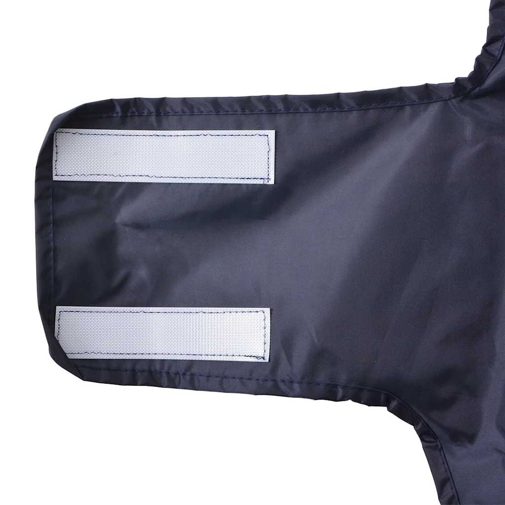 Hunderegnfrakke med refleksstriber polyester XS marineblå