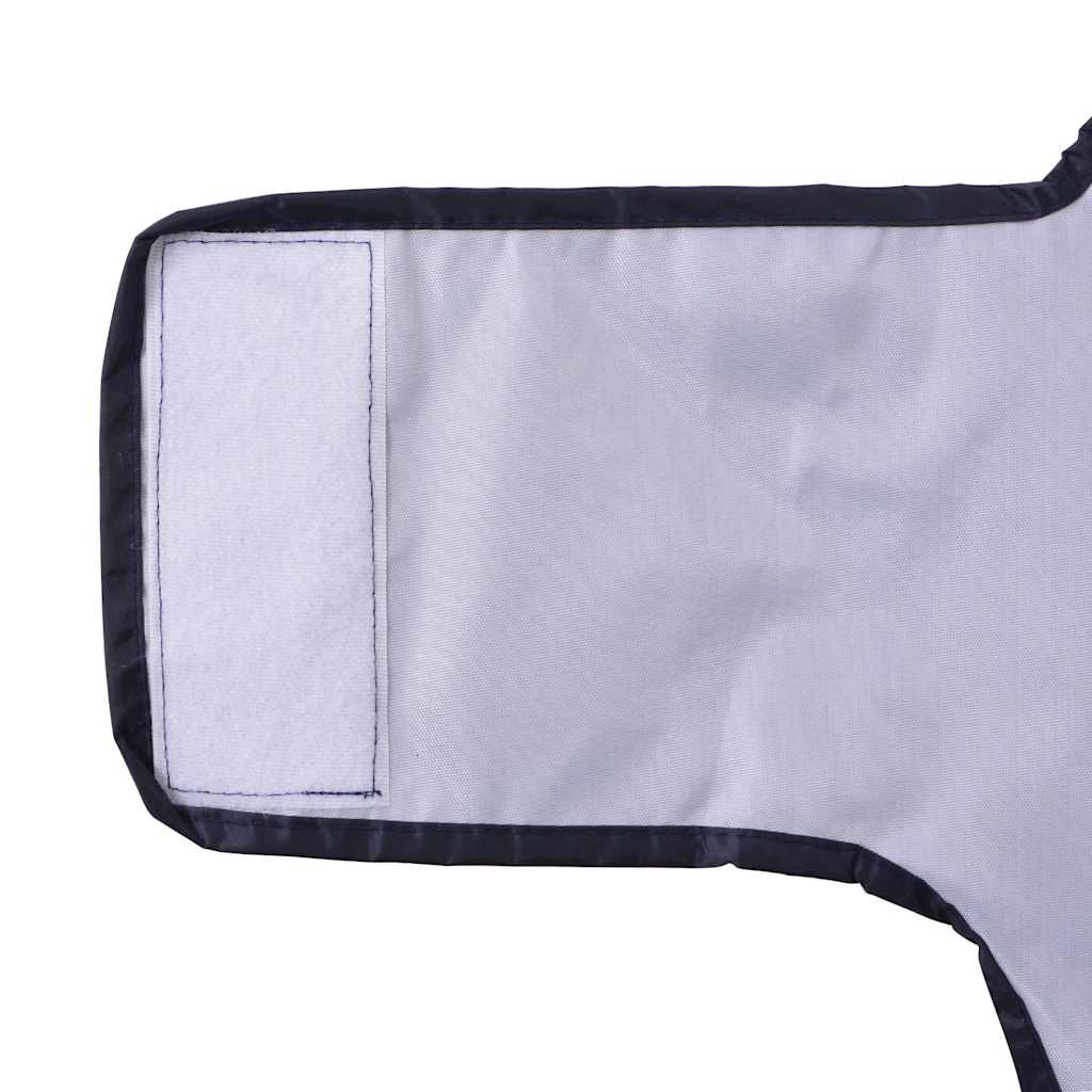 Hunderegnfrakke med refleksstriber polyester M marineblå