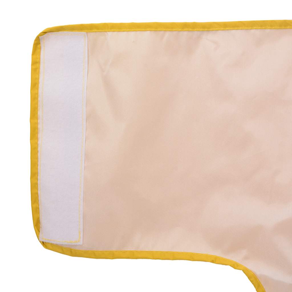 Hunderegnfrakke med refleksstriber polyester 2XL gul