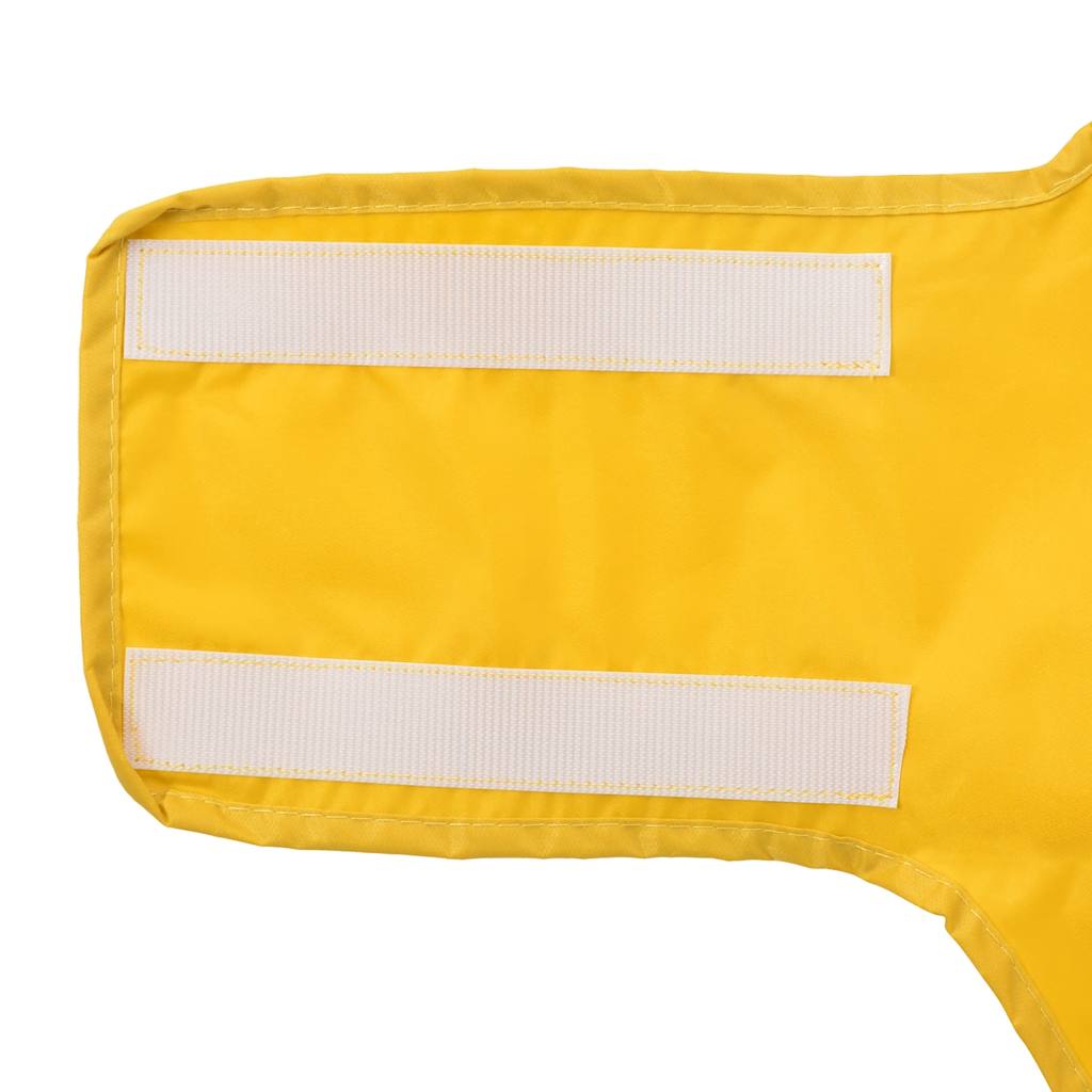 Hunderegnfrakke med refleksstriber polyester 4XL gul