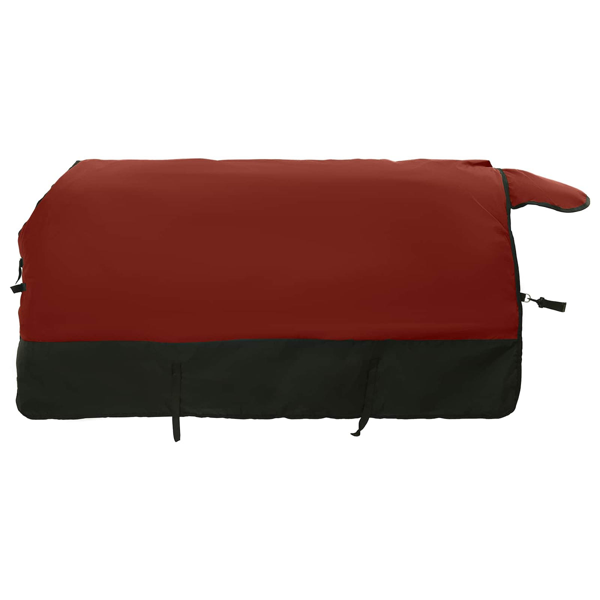 Hestetæppe Bordeaux og Sort 155 cm Polyester
