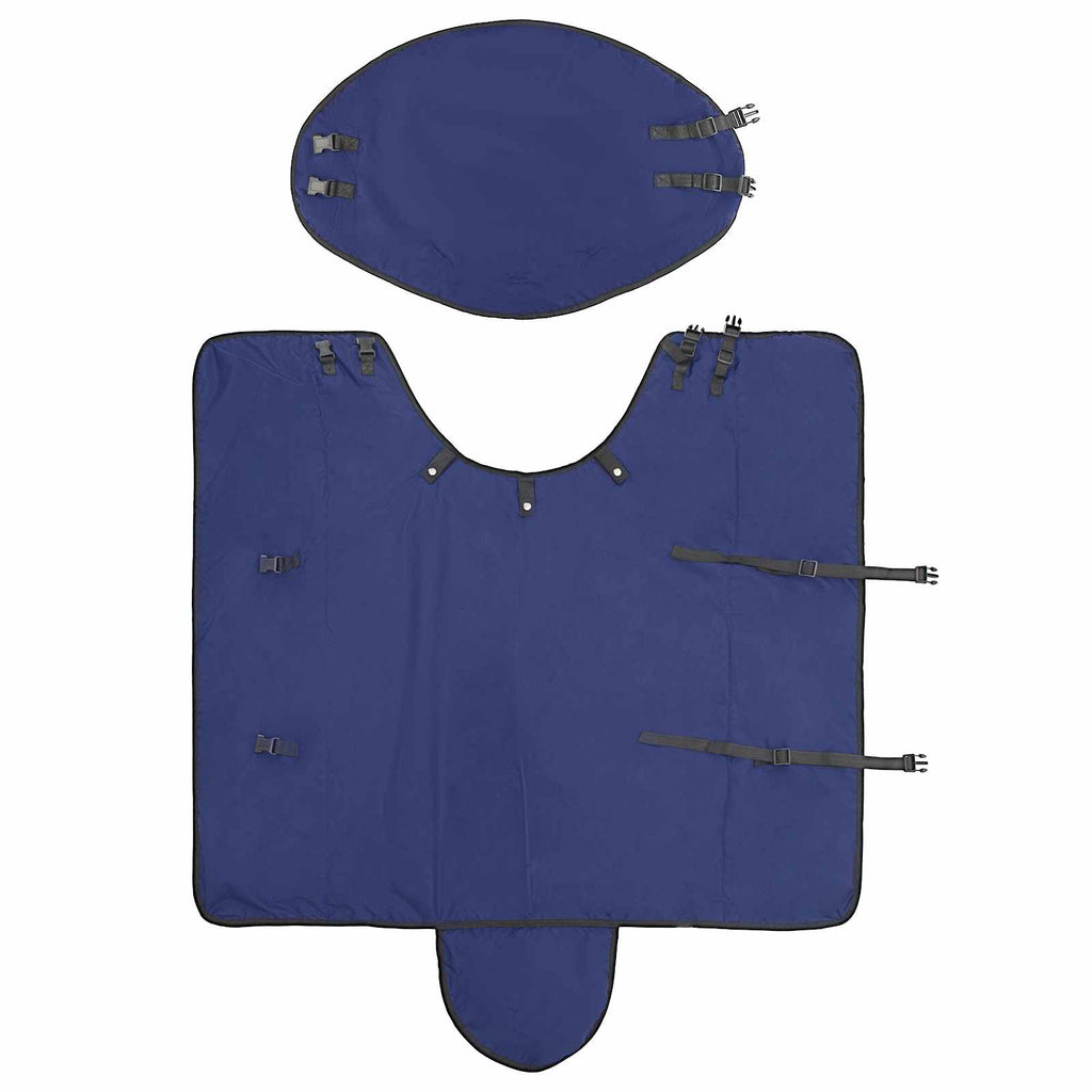 Hestetæppe Fuldt Marineblå 95 cm Polyester