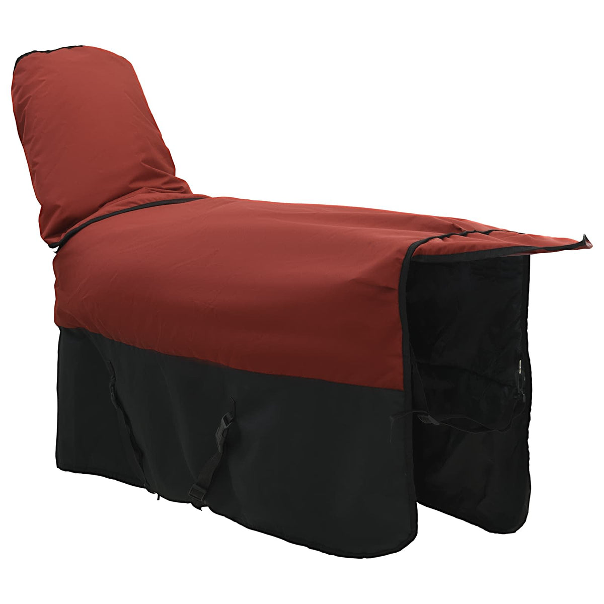 Hestetæppe Bordeaux og Sort 95 cm Polyester