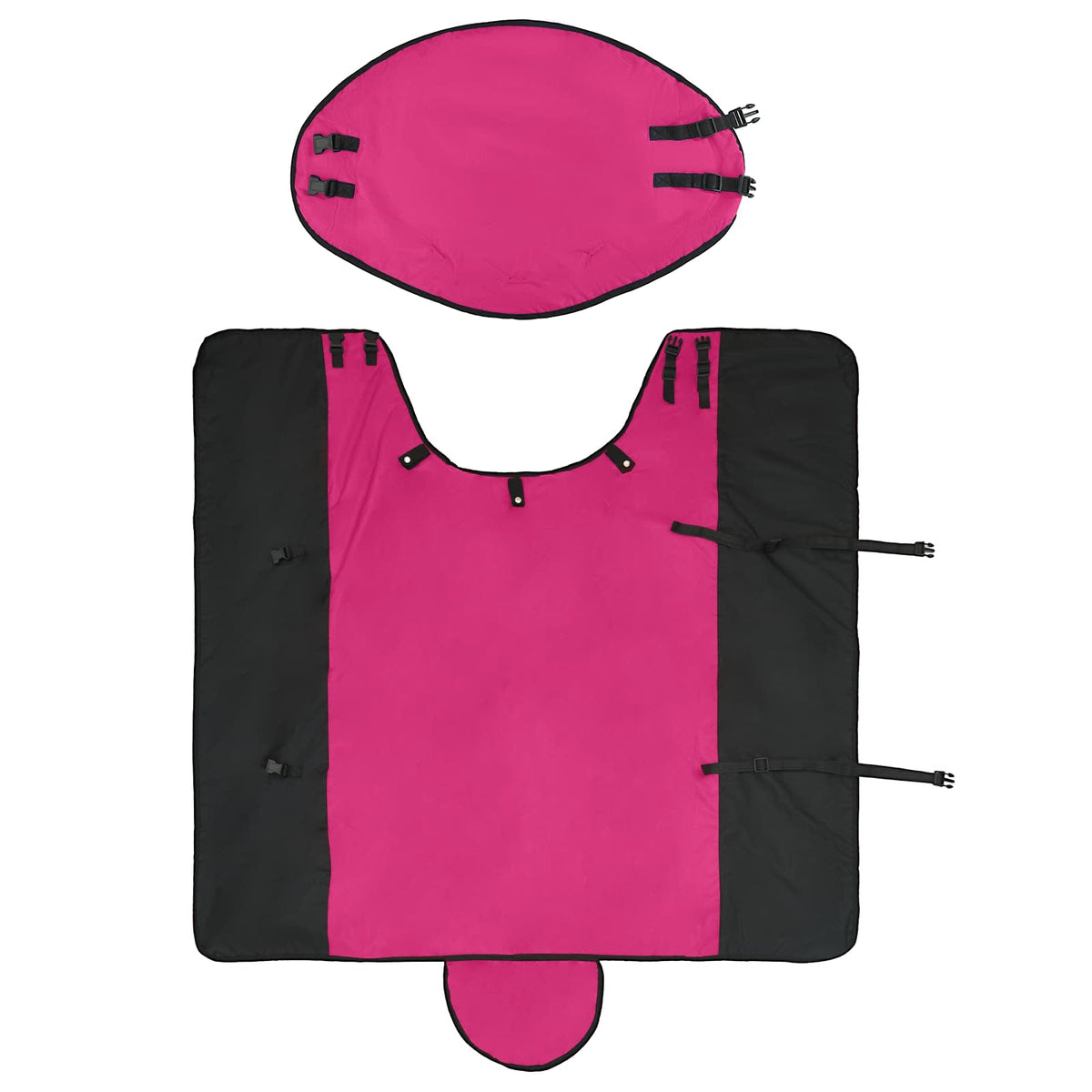 Hestetæppe Pink og Sort 105 cm Polyester