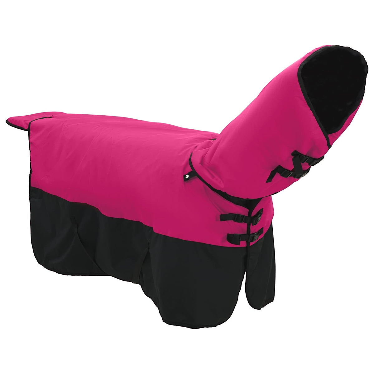 Hestetæppe Pink og Sort 115 cm Polyester