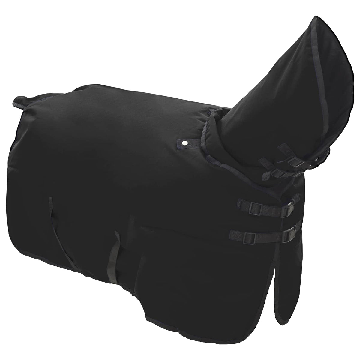 Hestetæppe Fuldt Sort 125 cm Polyester