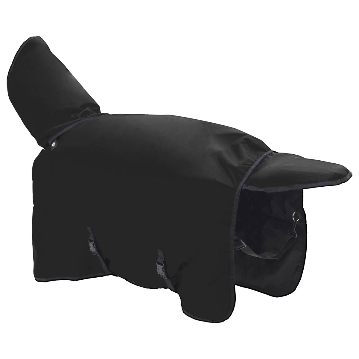 Hestetæppe Fuldt Sort 135 cm Polyester