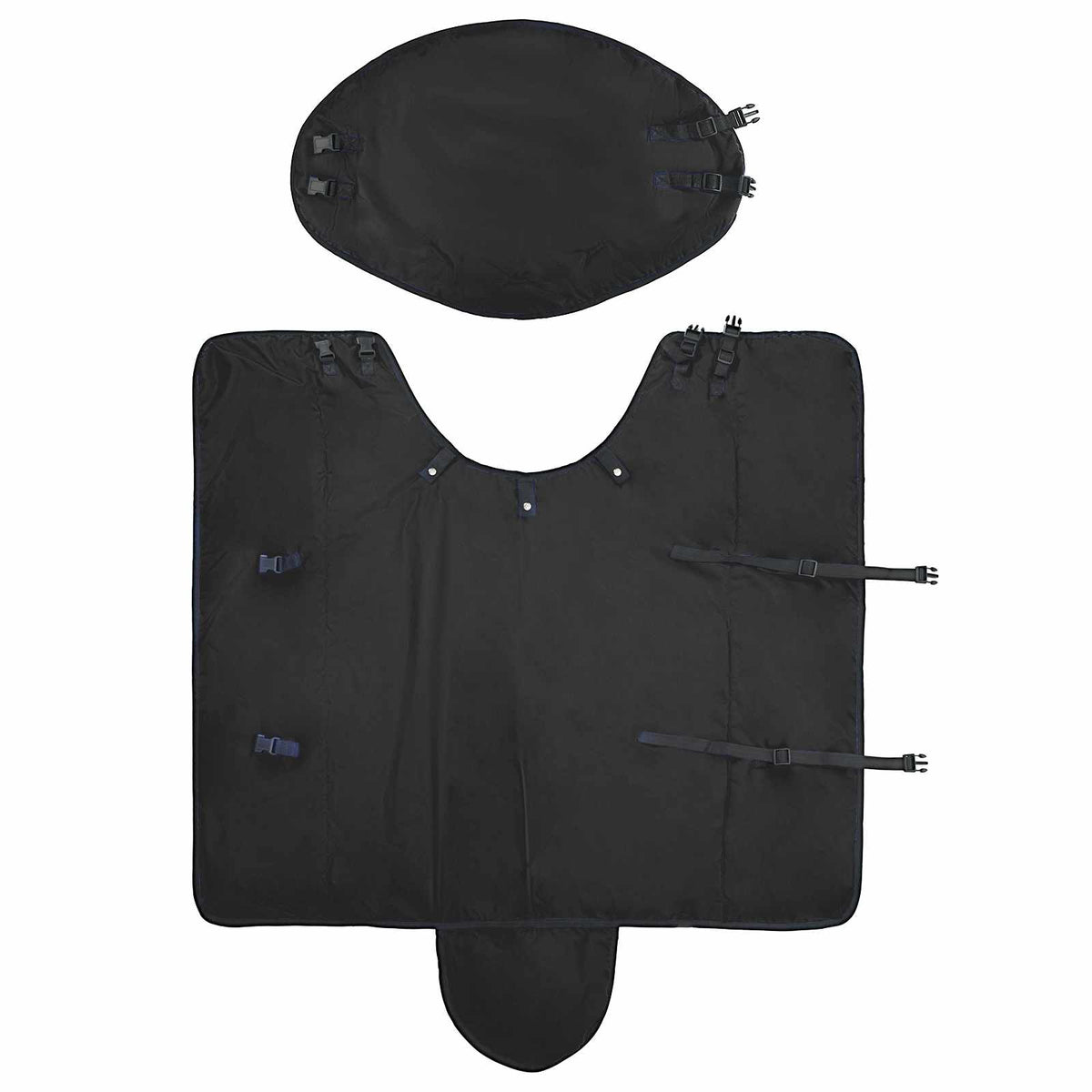 Hestetæppe Fuldt Sort 135 cm Polyester