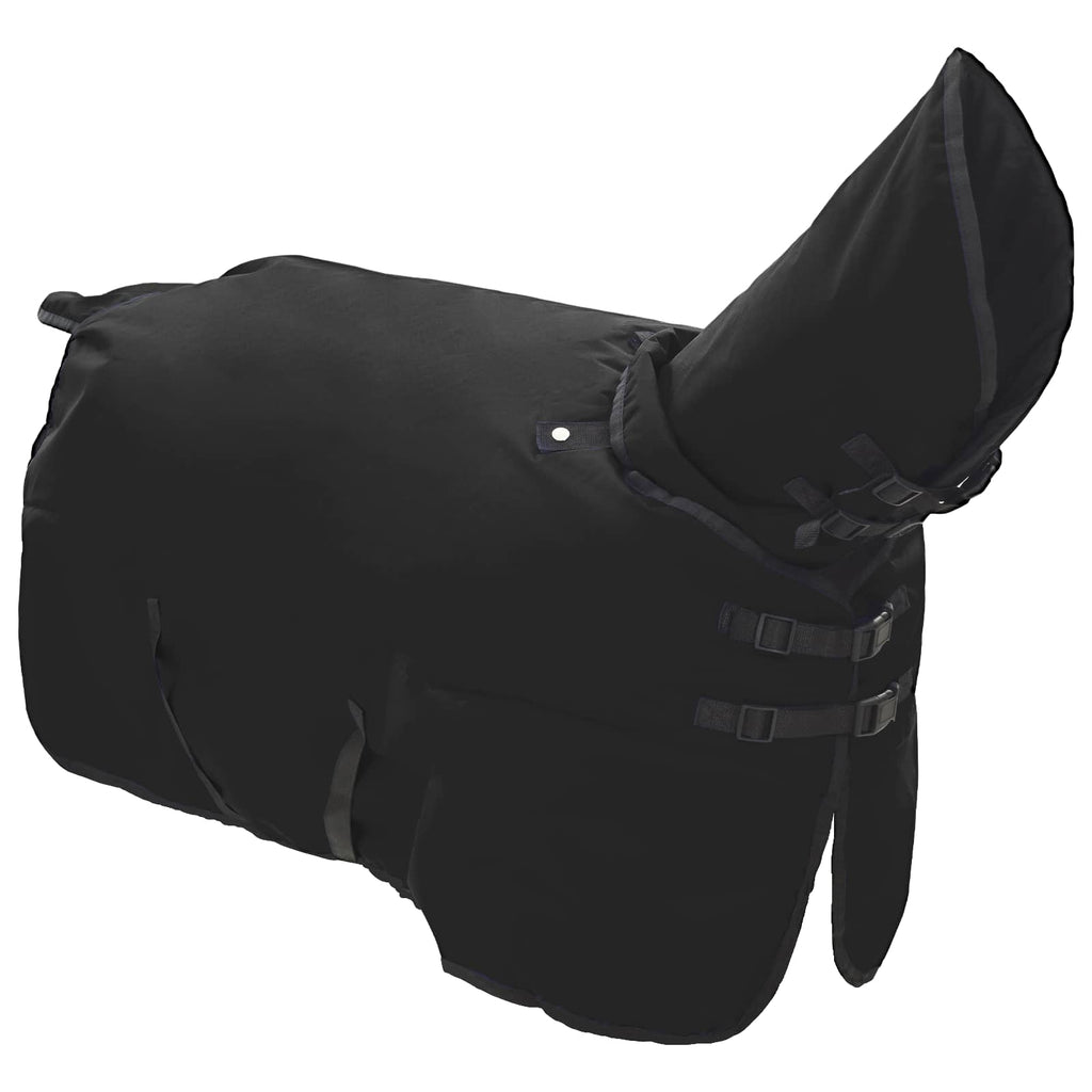 Hestetæppe Fuldt Sort 155 cm Polyester