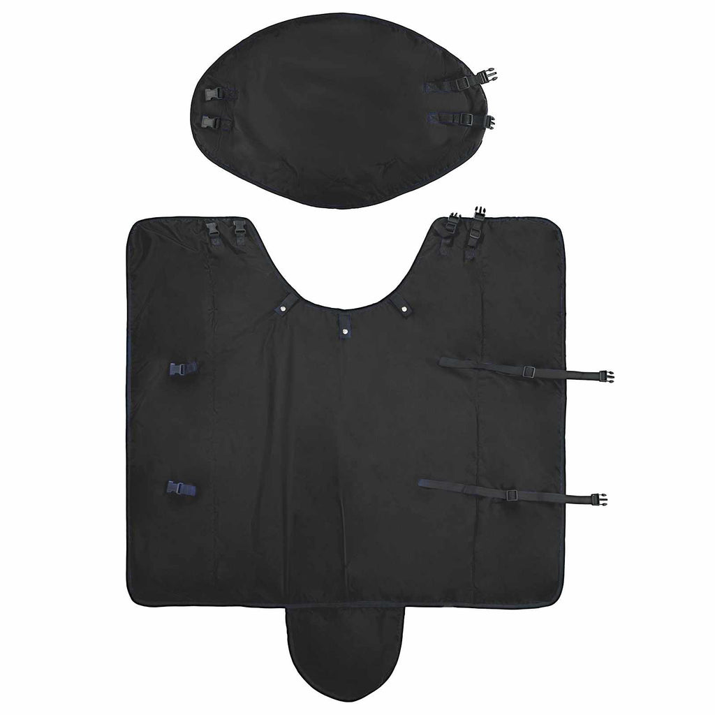 Hestetæppe Fuldt Sort 155 cm Polyester