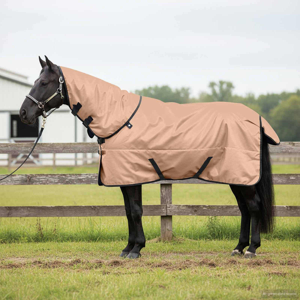 Hestetæppe Cappuccino 115 cm Polyester