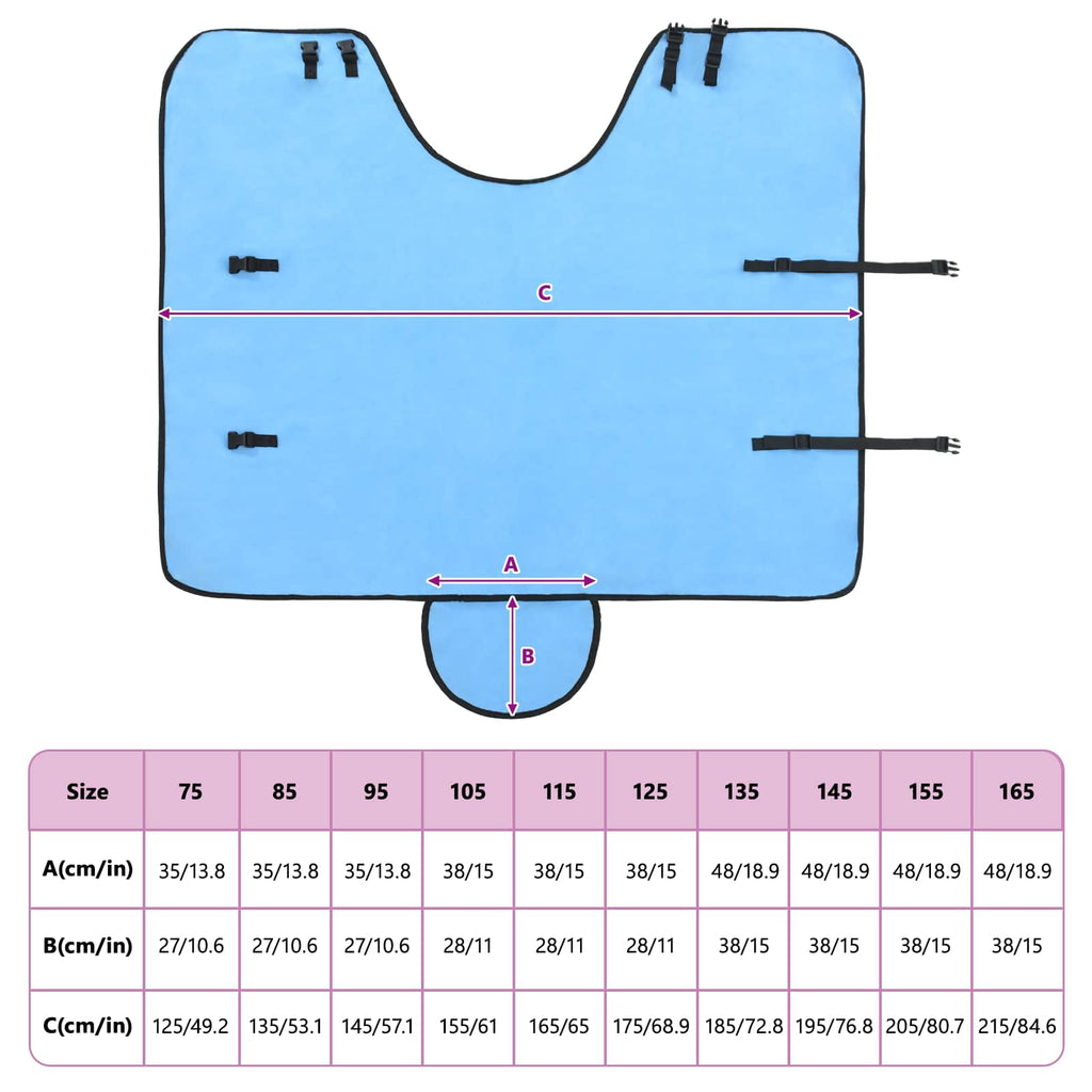 Hestetæppe Fuldt aqua 115 cm Polyester Fleece