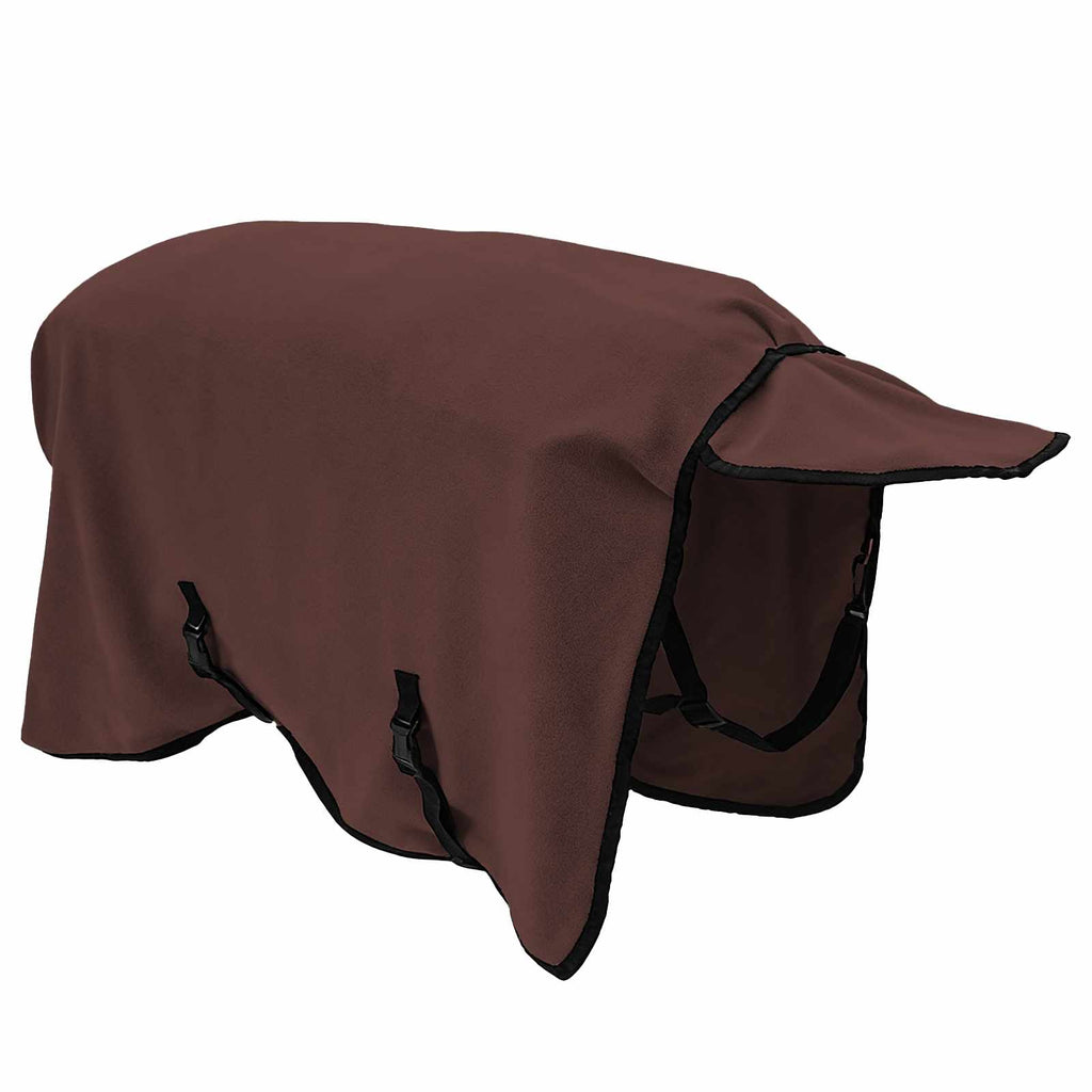 Hestetæppe Mørkebrun 75 cm Polyester Fleece
