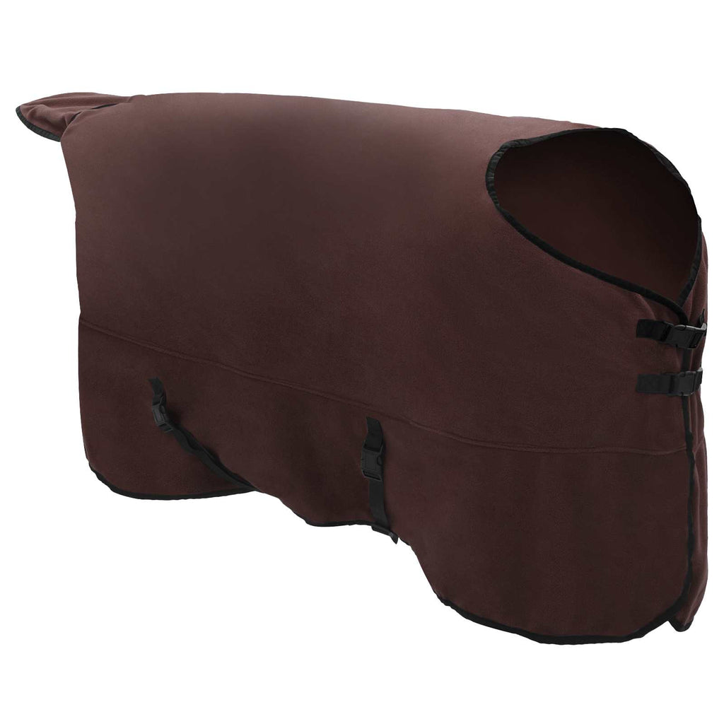 Hestetæppe Mørkebrun 165 cm Polyester Fleece