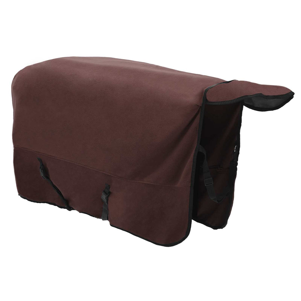 Hestetæppe Mørkebrun 165 cm Polyester Fleece